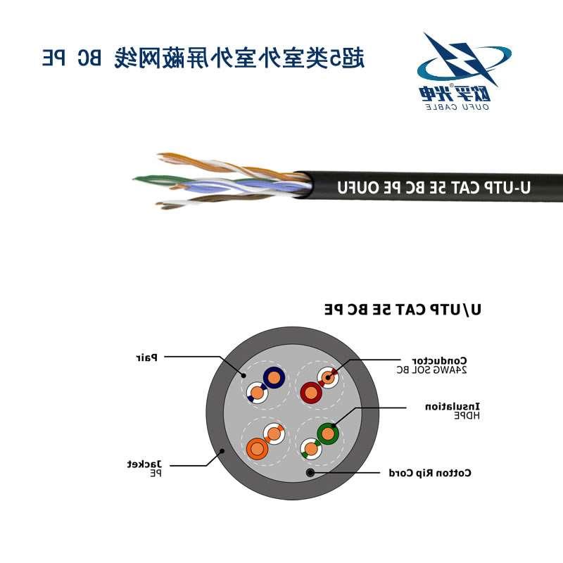 津南区U/UTP超5类4对非屏蔽室外电缆(23AWG)