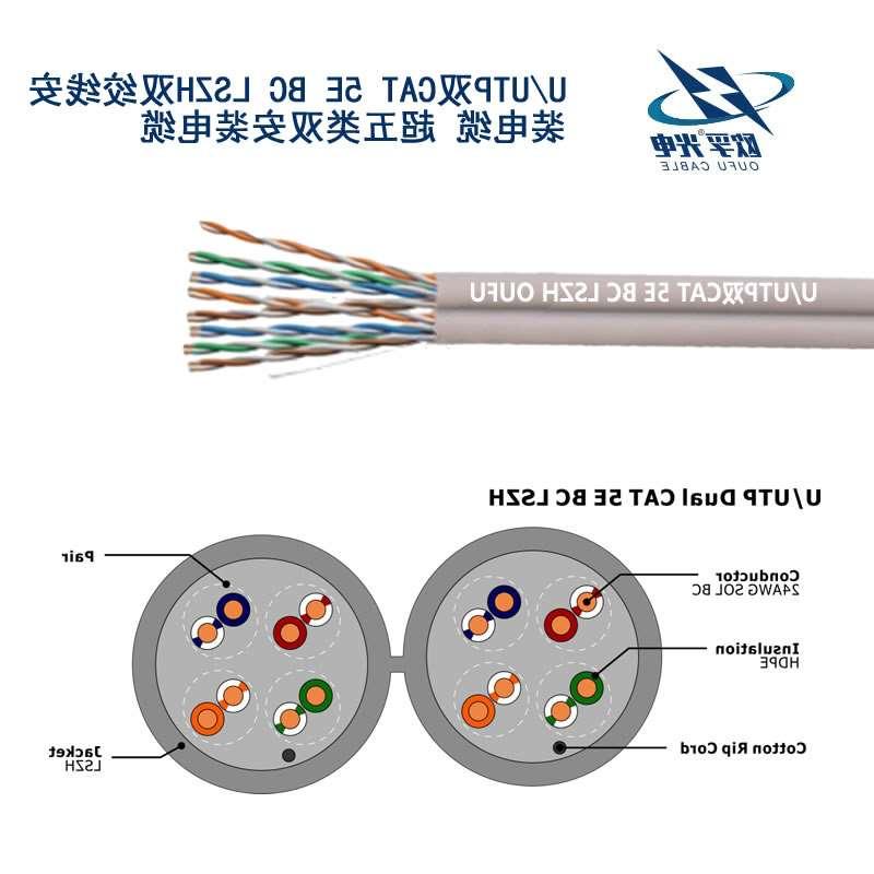 津南区U/UTP超五类双4对非屏蔽电缆(24AWG)